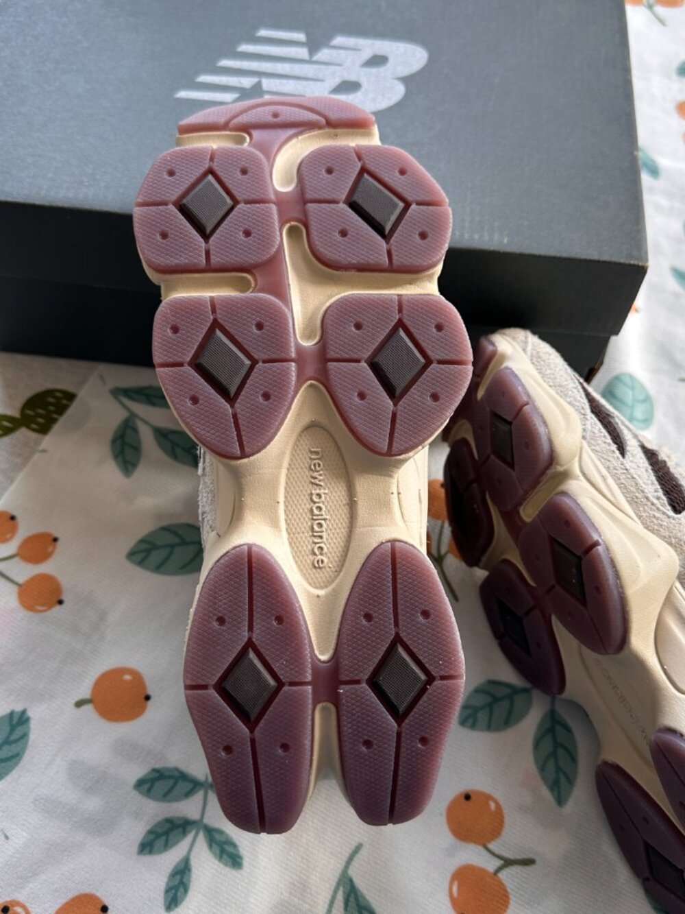 New Balance 9060 “Sea Salt” (Off-White + Dark Brown) Colorway Shoes - Picture 8 of 8